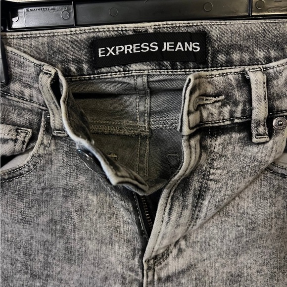 Women’s Express Jean Pant Ankle Legging High Rise size 4 Black - Picture 2 of 4